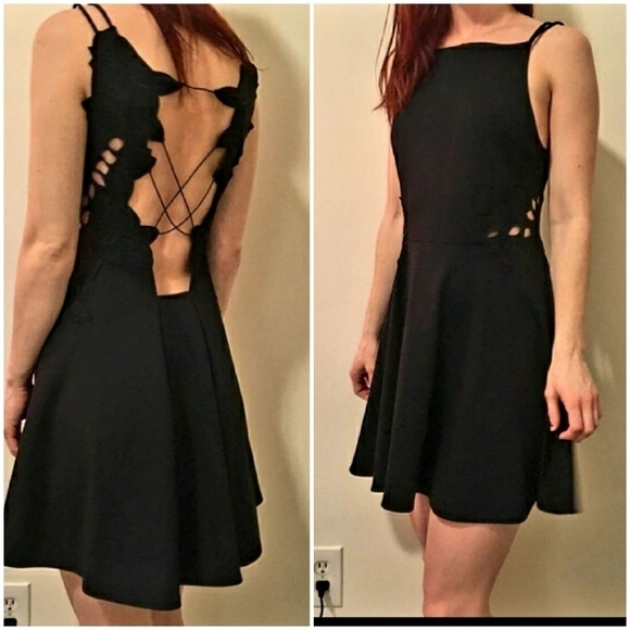 Free People Strappy Back Skater Dress‎ - Picture 1 of 4